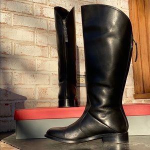 Johnston & Murphy Leather Black Boots